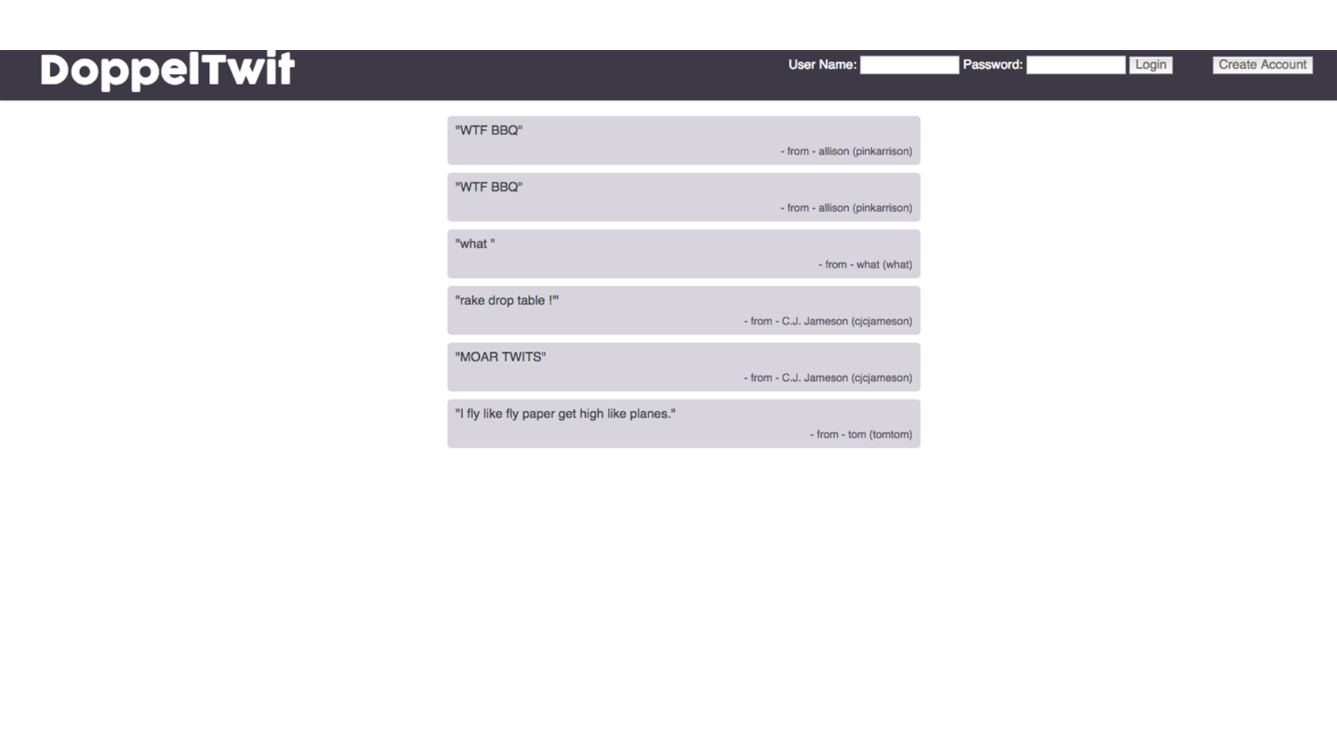 DoppelTwit screenshot